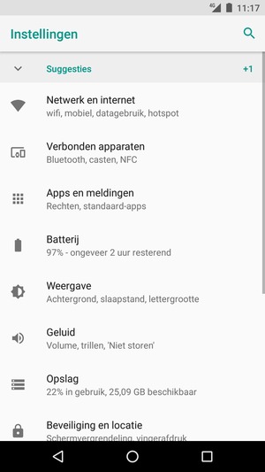 Selecteer Netwerk en internet