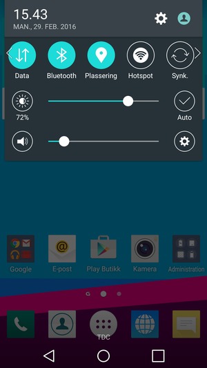 Slå av Bluetooth og Plassering