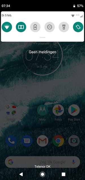 Schuif naar beneden in het bovenste menu opnieuw