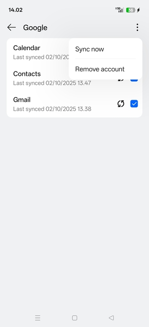 Select Sync now