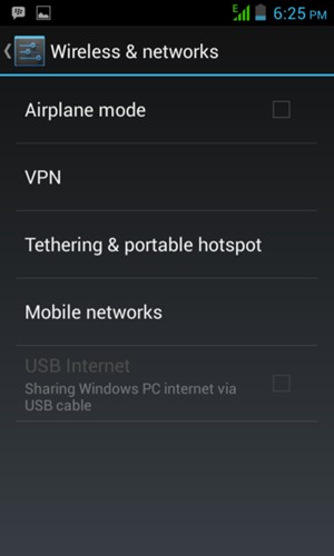Select Tethering & portable hotspot