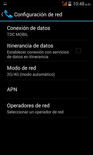 Para cambiar la red en caso de problemas de conectividad, vaya al menú Ajustes y seleccione Operadores de red