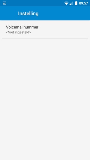 Selecteer Voicemailnummer