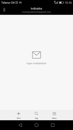 Din Gmail/Hotmail er klar til brug