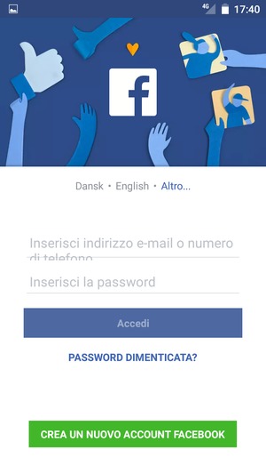 L'app è pronta per l'uso