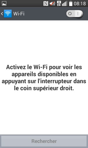 Activer le Wi-Fi