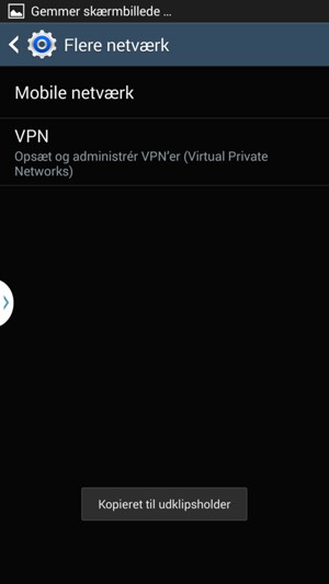 Vælg Mobile netværk