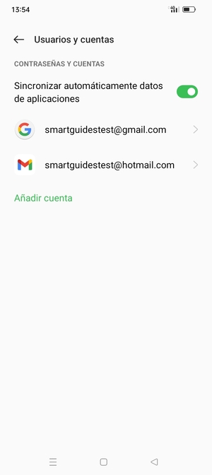 Seleccione su cuenta Google