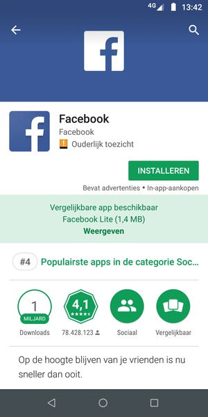 Selecteer INSTALLEREN