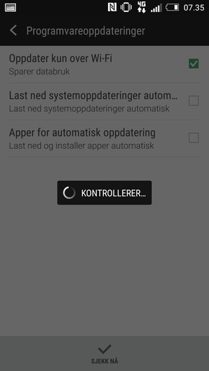 Vent til søket til ferdig