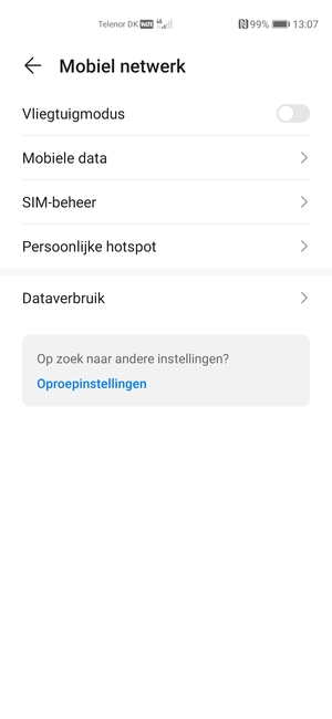 Selecteer Persoonlijke hotspot