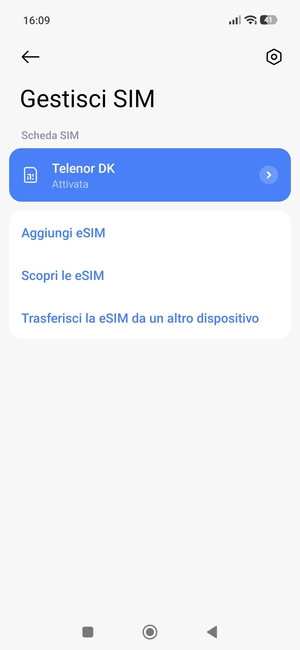Seleziona Aggiungi eSIM