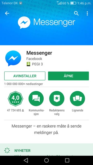 Velg ÅPNE