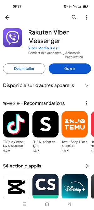 Sélectionnez Ouvrir