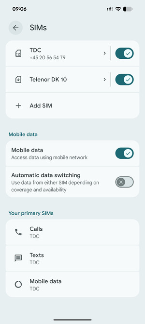 Your eSIM has now been activated