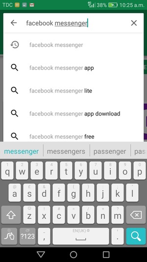 Enter the app name and select Search
