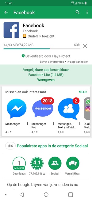 Wacht tot het installatieproces beëindigd is
