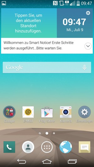 Um Ihre Kontakte von der SIM-Karte zu kopieren, gehen Sie auf den Home-Bildschirm und wählen Sie Kontakte