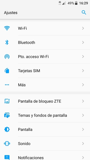 Seleccione Wi-Fi