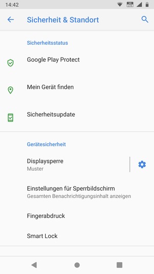 Ihr Handy ist jetzt mit einer Bildschirmsperre gesichert.