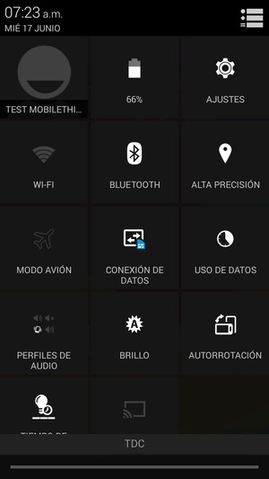 Desactive BLUETOOTH