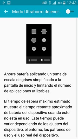 Active Modo Ultrahorro de energía