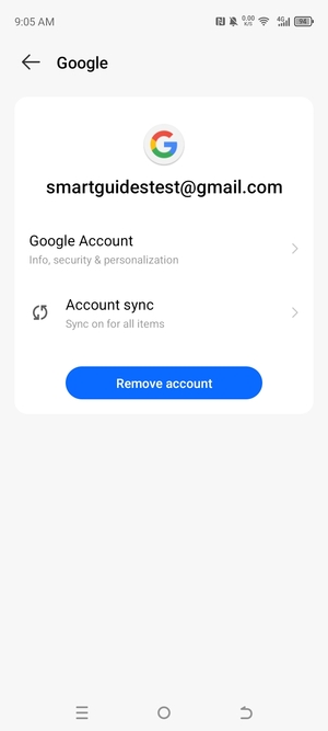 Select Account sync