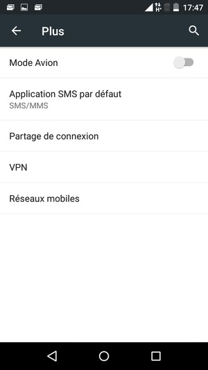 Sélectionnez Réseaux mobiles