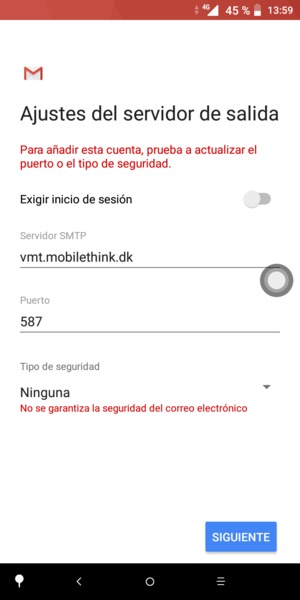 Seleccione SIGUIENTE