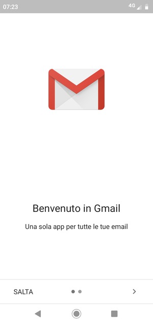 Seleziona AVANTI