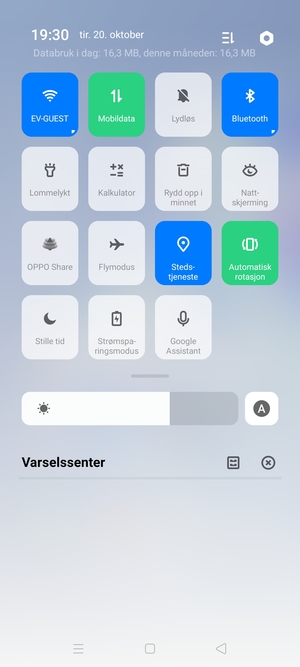 Slå av Wi-Fi og Bluetooth