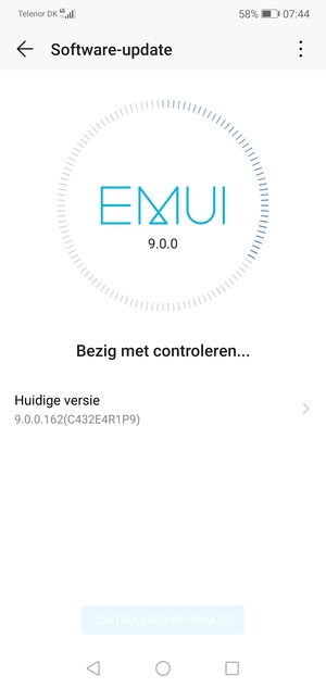 Wacht tot de zoekopdracht beëindigd is