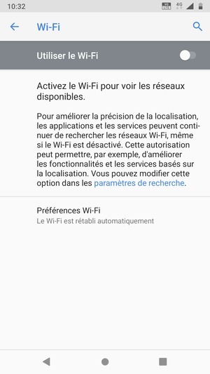 Activer le Wi-Fi