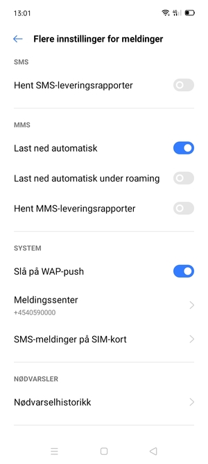 Velg Meldingssenter