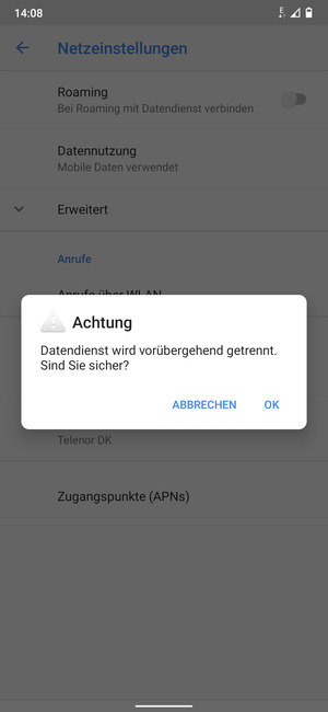 Wählen Sie OK