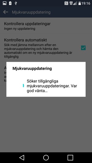 Vänta på att sökningen avslutas