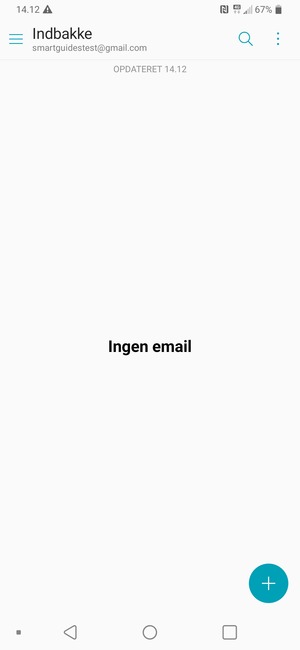 Din Gmail er klar til brug