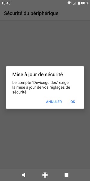 Sélectionnez OK