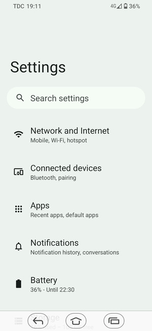 Select Network and Internet