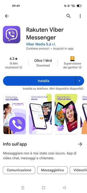 Seleziona Installa