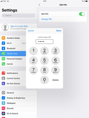 Confirm your New PIN and select Done