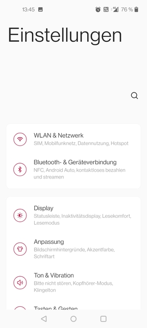 Wählen Sie WLAN & Netzwerk