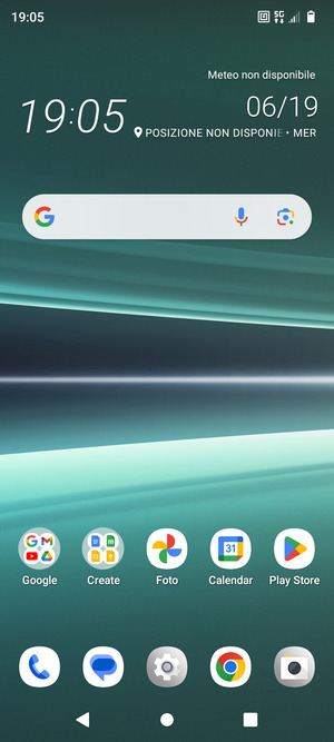 Seleziona il tasto App recenti