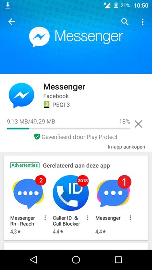 Wacht tot het installatieproces beëindigd is