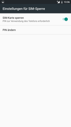 Wählen Sie PIN ändern