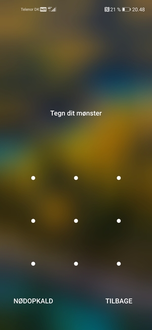 Din telefon er nu sikret med en skærmlås
