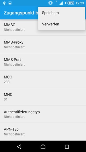 Wählen Sie Speichern