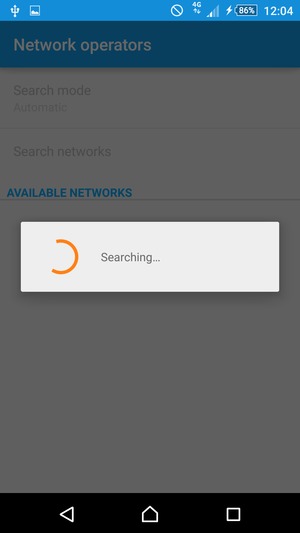 Wait for the search to finish