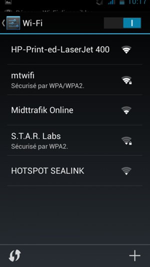 Sélectionnez le réseau sans fil auquel vous souhaitez vous connecter