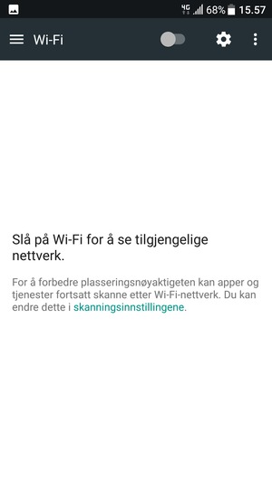 Slå Wi-Fi på